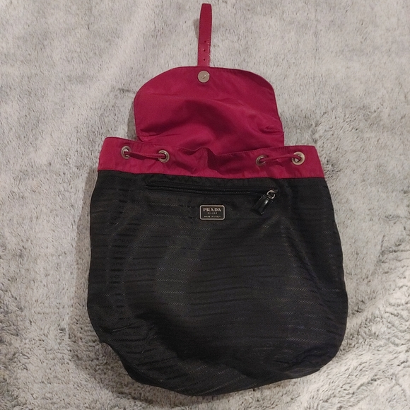 Red Vela Nylon Prada Backpack - Picture 6 of 7